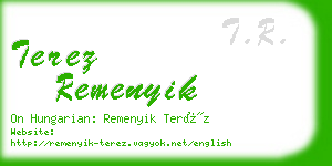 terez remenyik business card